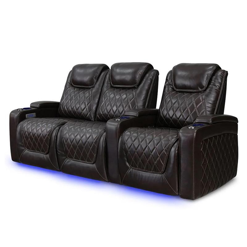 Home Cinema High End - Canapé électrique en cuir haut de