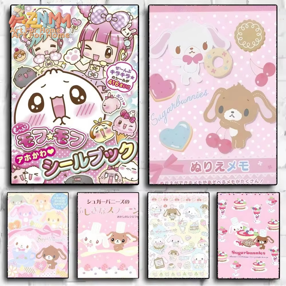 Home Cinema Classic - Affiche Vintage AZMN Sugarbunnies Anime Kawaii,