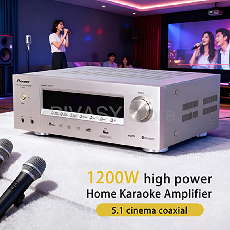 Home Cinema Bluetooth 5.1 - Amplificateur de son Bluetooth 1200W SNR85dB,