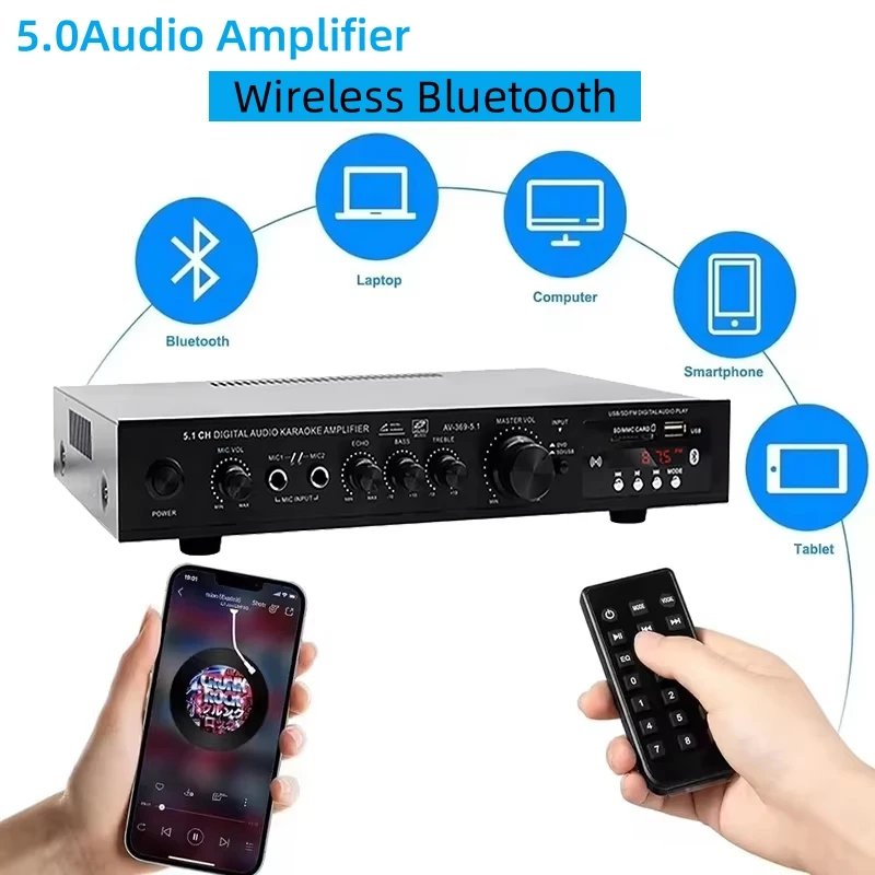 AV-369BT Bluetooth 5.1 haut-pa - Home Cinema Bluetooth 5.1 avis et prix