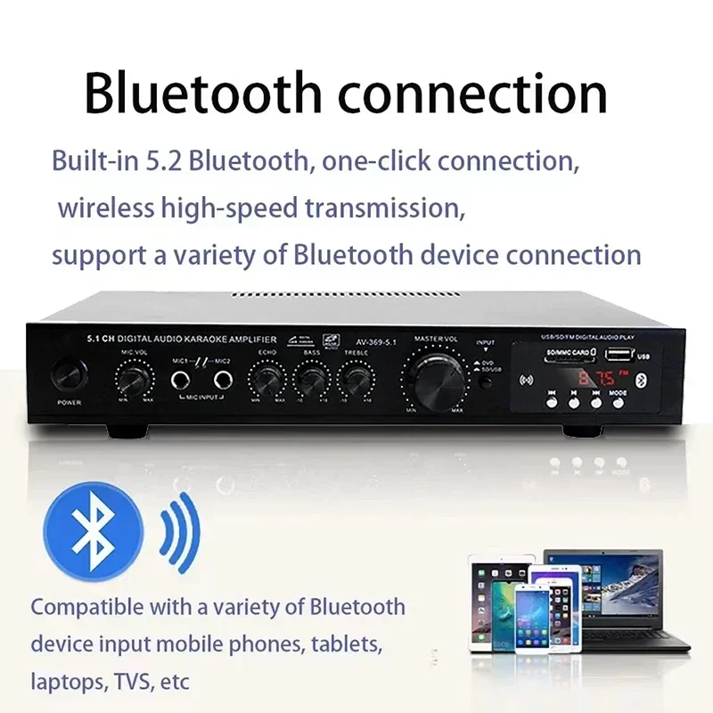 AV-369BT Bluetooth 5.1 haut-pa - Home Cinema Bluetooth 5.1 avis et prix