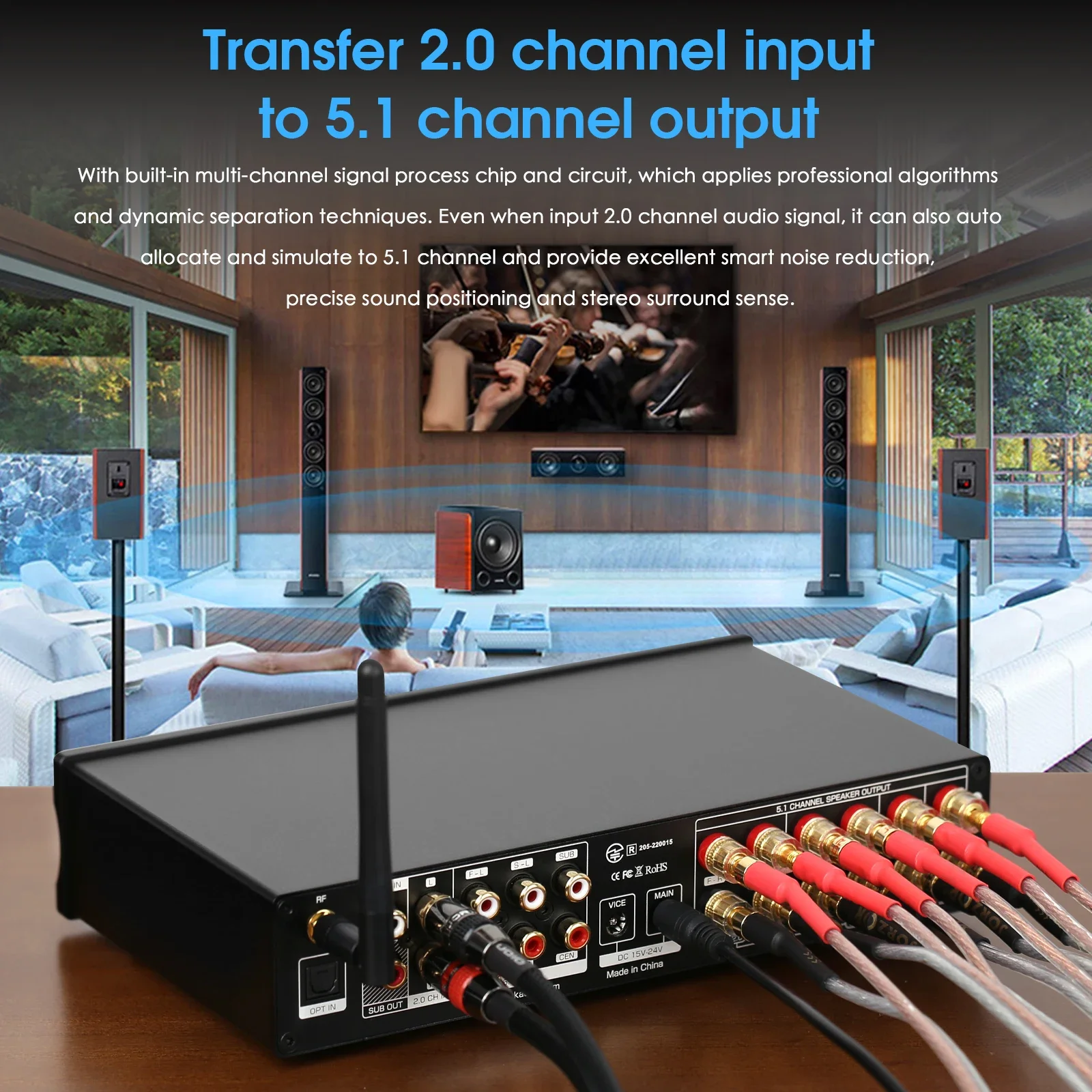 Douk Audio 5.1 canaux amplific - Home Cinema Bluetooth 5.1 avis et prix